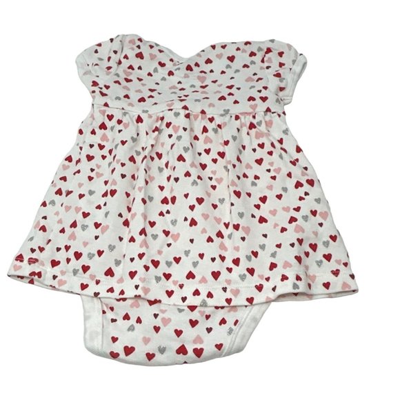Baby Girl's Dress w/ Heart Design, Matching Shirt, & Sweatsuit - Size 6 Month - Picture 3 of 11